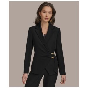 Midnight Cinch Black Blazer – Sharp, Sculpted, Sophisticated