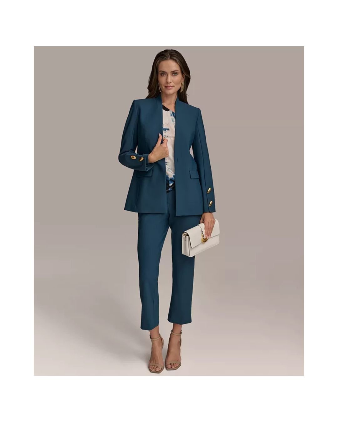 Teal Power Gold-Button Blazer – Bold. Sleek. Unstoppable. - Image 6
