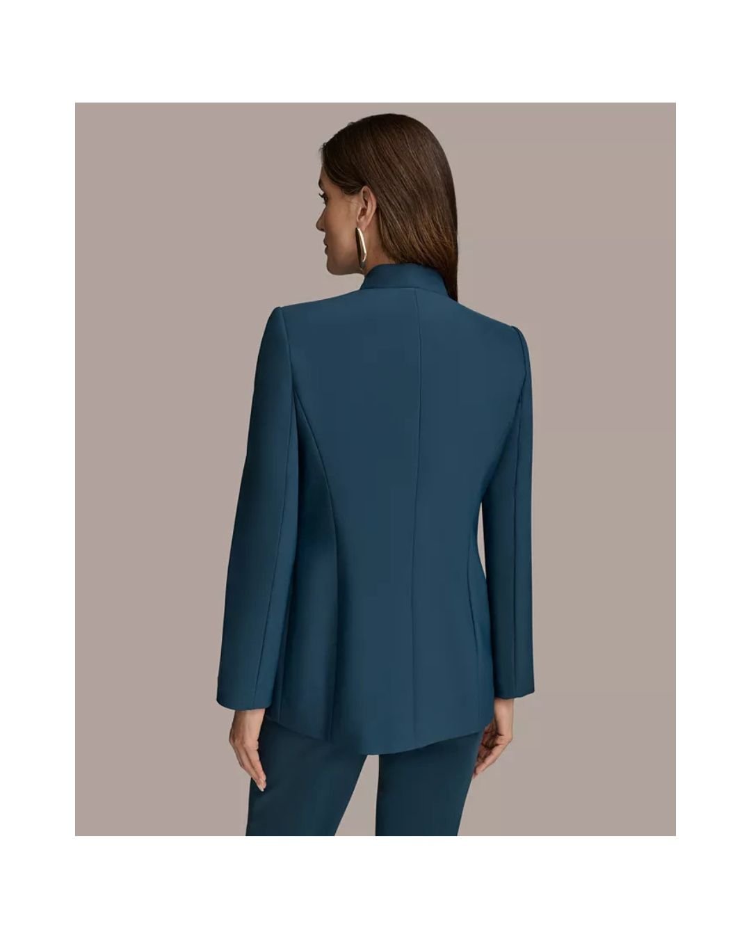 Teal Power Gold-Button Blazer – Bold. Sleek. Unstoppable. - Image 2