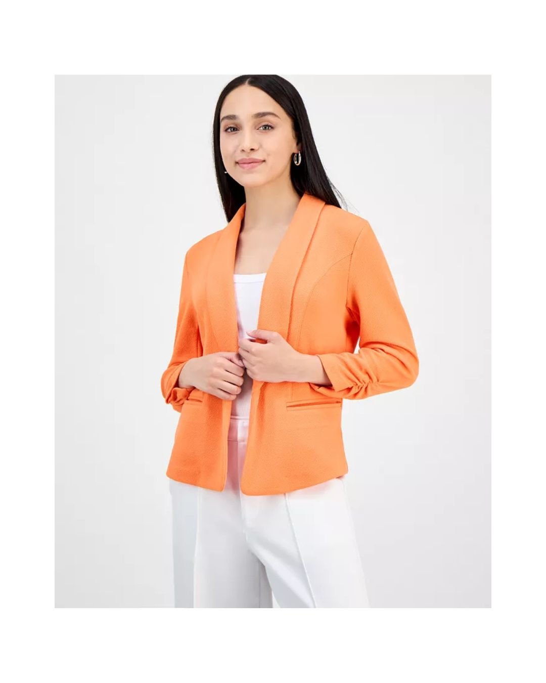 Sunlit Aura Open-Front Blazer – Fresh & Fearless