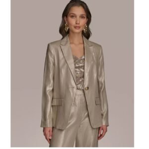 Golden Shimmer Luxe Blazer – Where Elegance Meets Glamour