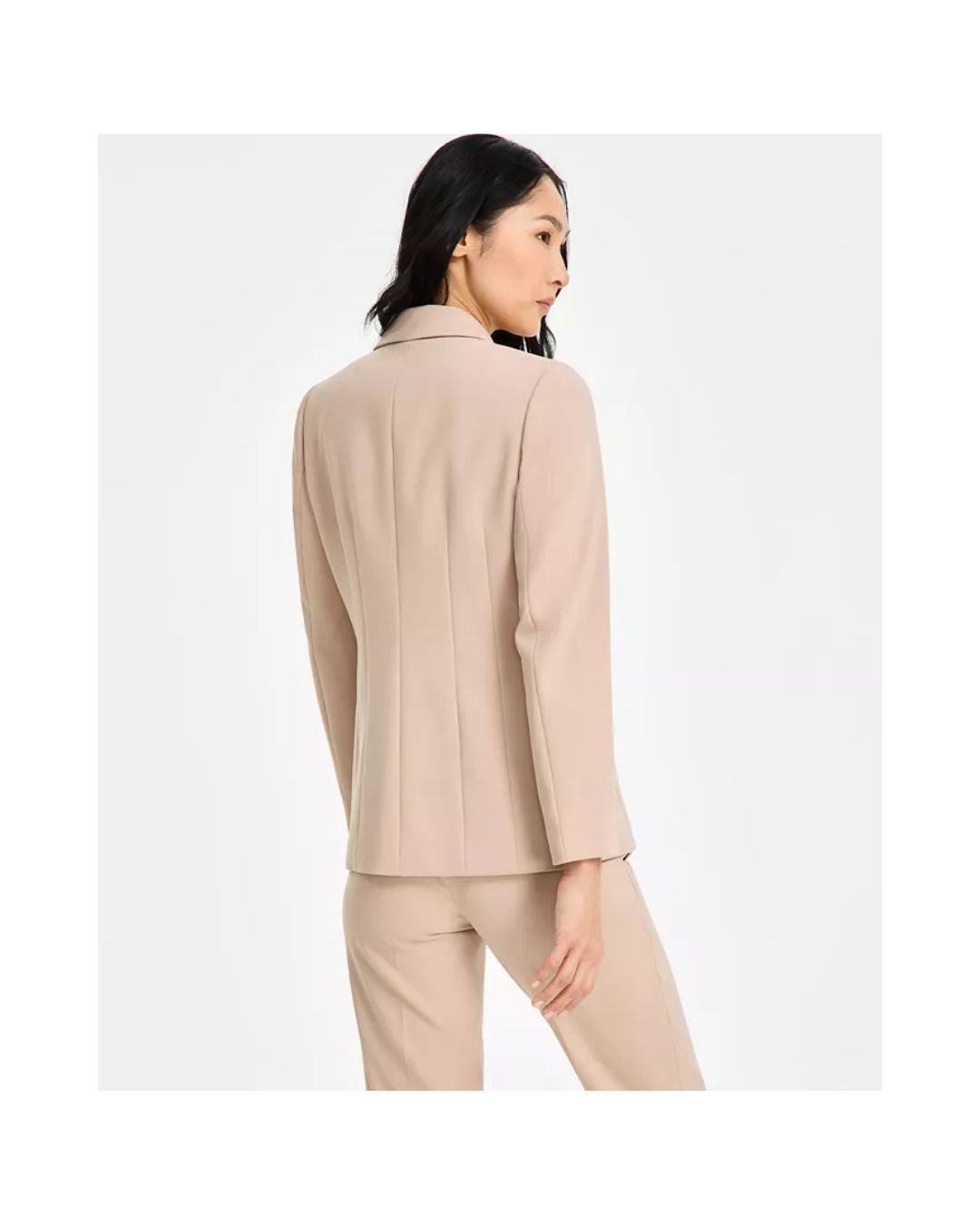 Nude Beige Tailored Formal Blazer for Women - Image 4