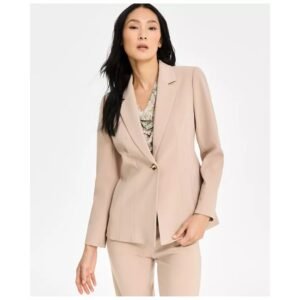 Nude Beige Tailored Formal Blazer for Women