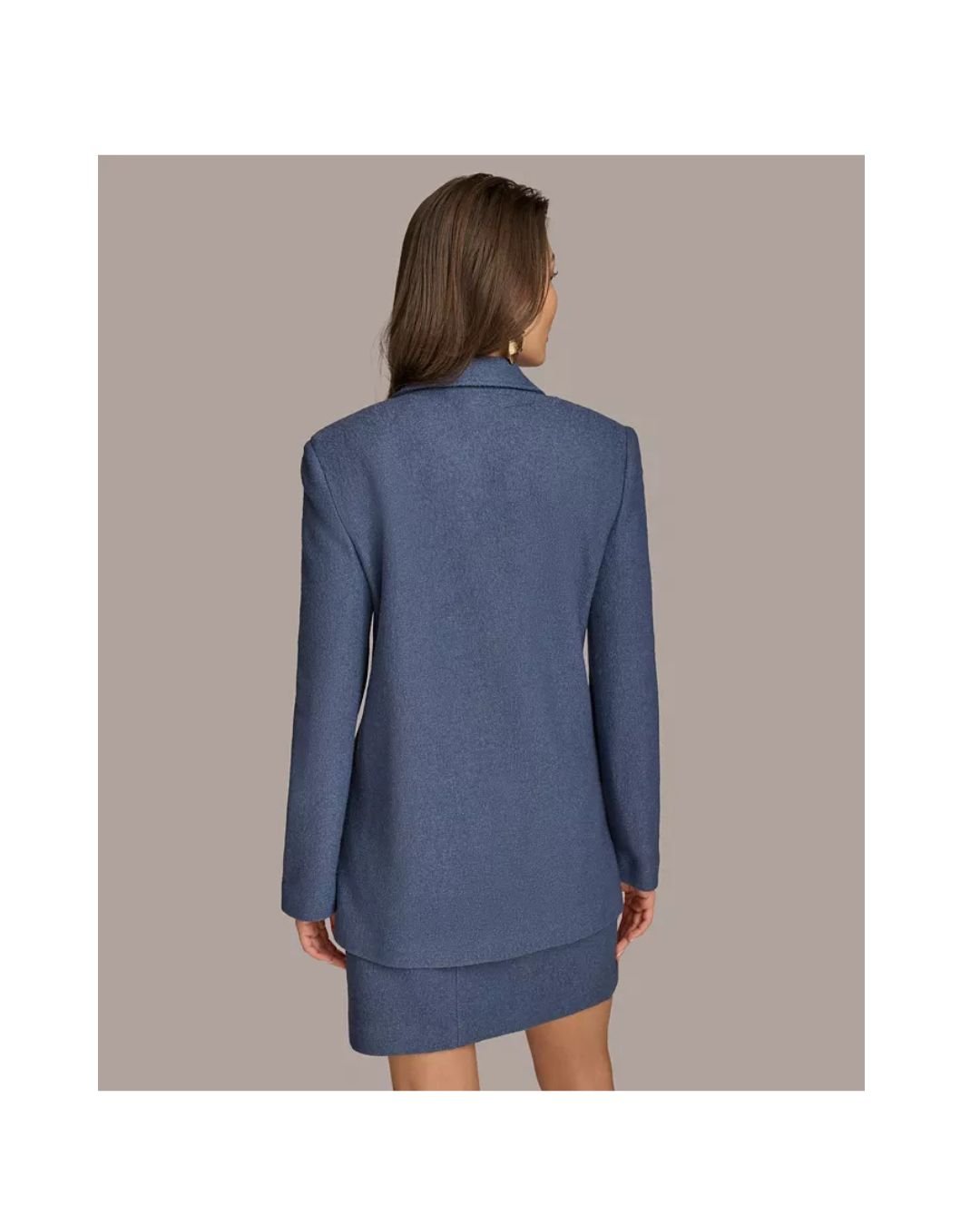 Classic One-Button Structured Blazer