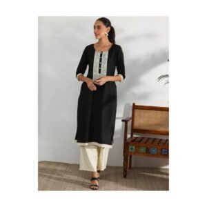 🖤 Noir Grace Black Ethnic Kurta Set