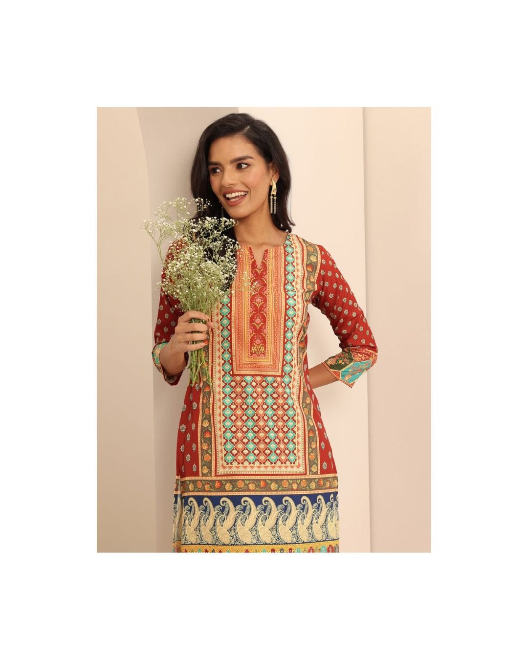 Rustic Royale Multi-Color Printed Kurta Set