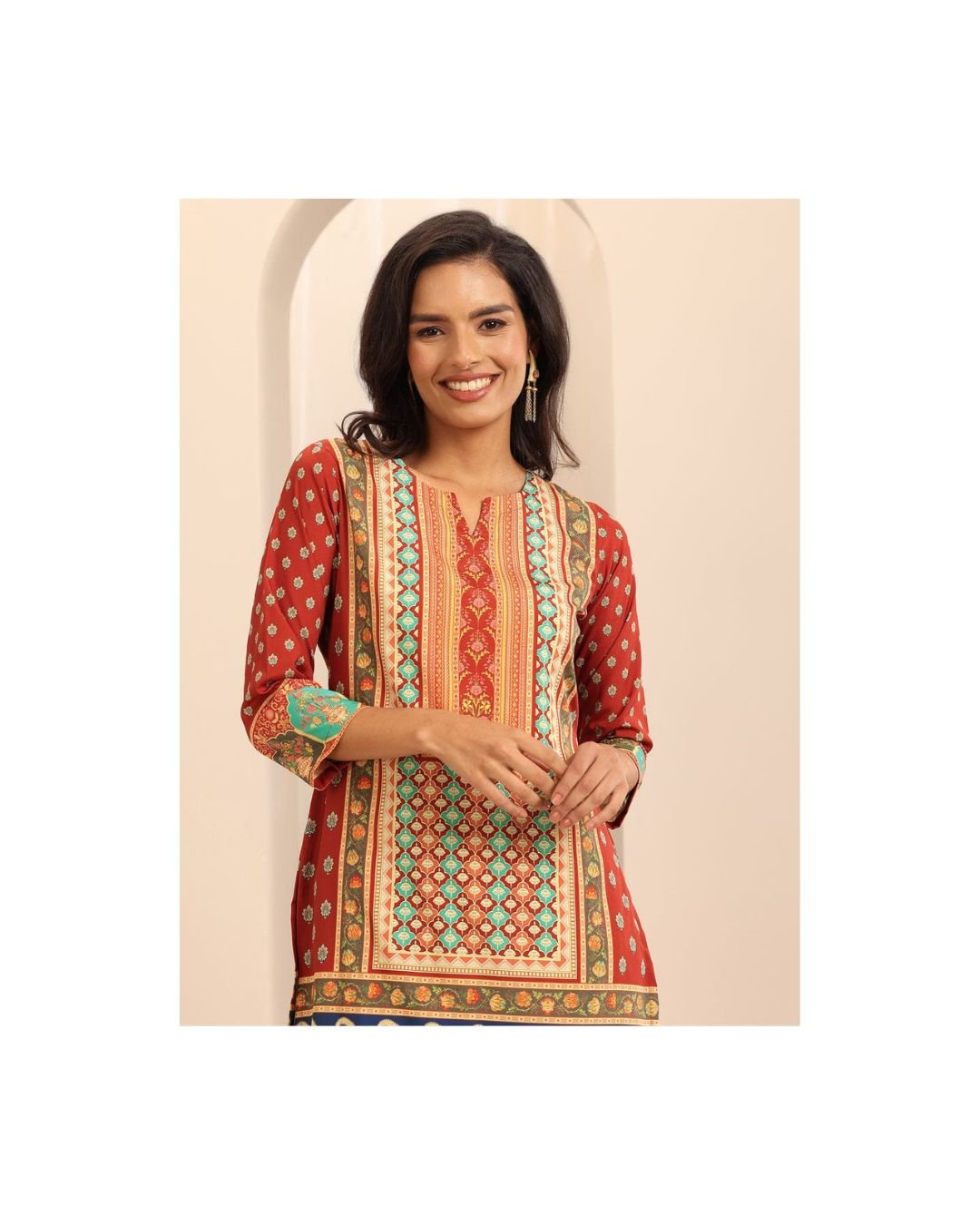 Rustic Royale Multi-Color Printed Kurta Set - Image 4